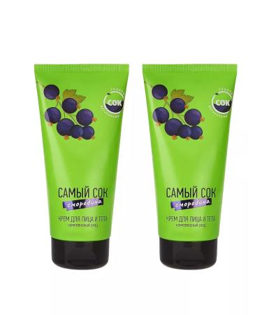 The best part Cream for face and body black currants 175 ml 2 pcs