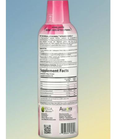 Aurora Nutrascience Mega-liposomal vitamin D3 fruit taste 480 ml - Buy Online on GoSupps.com