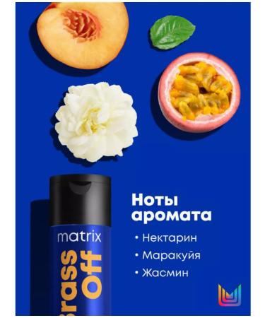 MATRIX BRASS OFF - Blue tint shampoo 300 ml - Buy Online on GoSupps.com