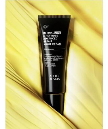 Allies of Skin Retinal Peptides Repair Night Cream - Buy Online on GoSupps.com