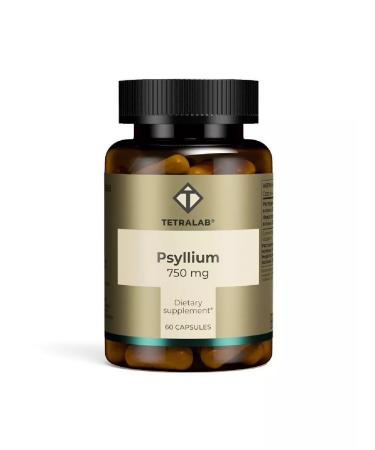 TETRALAB Psillium 750 mg 60 capsules