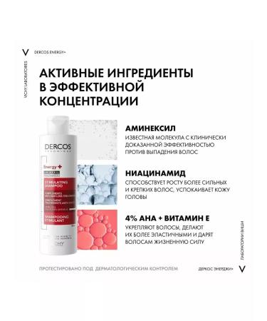 Vichy Dercos Energy+ Hair loss shampoo - Buy Online on GoSupps.com