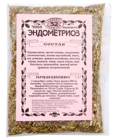 Orthodox herbalist Monastic tea No. 32 Endometriosis 100gr
