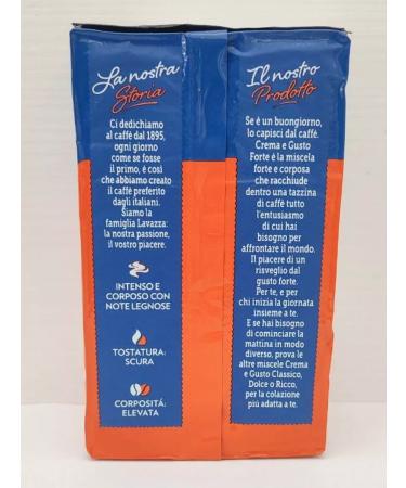 Lavazza Ground Crema Gusto Forte 250 g coffee - Buy Online on GoSupps.com