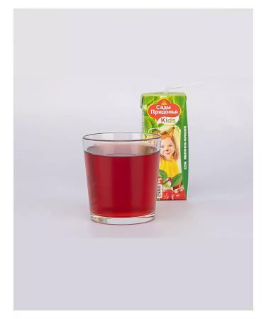 Gardens of Pridonya Children's apple-cherry juice without sugar 0.2 l 27 pcs - Buy Online on GoSupps.com