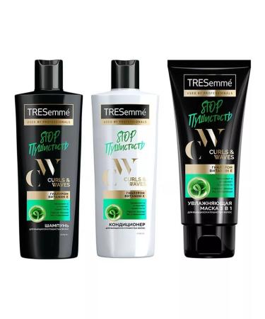 TRESemm Set Curls and Waves Stop Fluffiness Shampoo+Kond+Mask - Buy Online on GoSupps.com