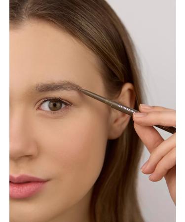 Limoni Automatic eyebrow pencil brown with a brush 02 - Buy Online on GoSupps.com