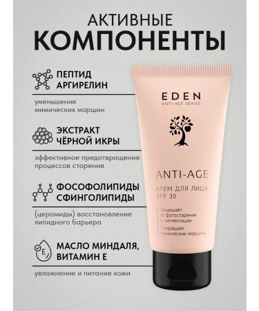 EDEN Anti -aging face cream with SPF 30 50 ml - Buy Online on GoSupps.com