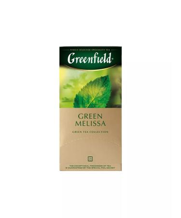 Greenfield Tea in bags Green Melissa green 1.5 g x 25pcs 38g - Buy Online on GoSupps.com
