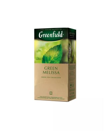 Greenfield Tea in bags Green Melissa green 1.5 g x 25pcs 38g - Buy Online on GoSupps.com
