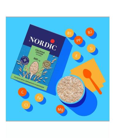 Nordic Oat bran 500g x 4pcs - Buy Online on GoSupps.com