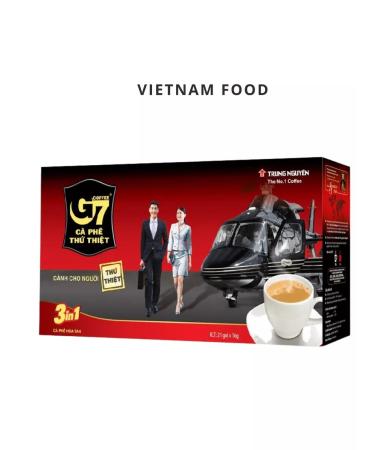 TRUNG NGUYEN Vietnamese soluble coffee G7 21pc x 16g - Buy Online on GoSupps.com