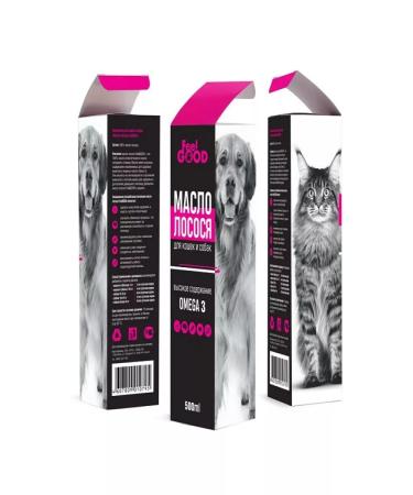 FeelGood Salmon Omega 3 FL 500 ml - Buy Online on GoSupps.com