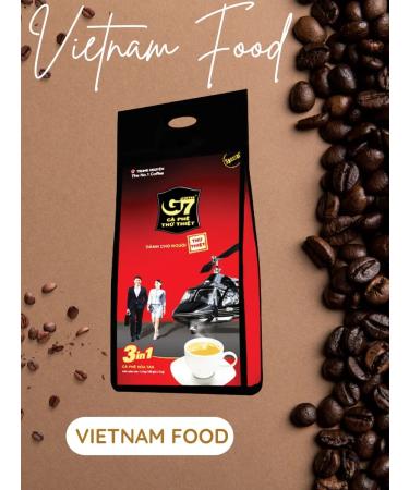 TRUNG NGUYEN Vietnamese soluble coffee G7 3 in 1 legend 100 sticks - Buy Online on GoSupps.com