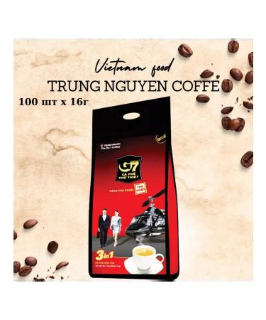 TRUNG NGUYEN Vietnamese soluble coffee G7 3 in 1 legend 100 sticks - Buy Online on GoSupps.com