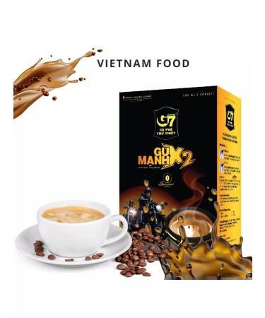 TRUNG NGUYEN Vietnamese soluble coffee G7 Gu Manh X2 (12x25g) - Buy Online on GoSupps.com