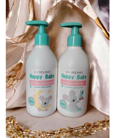 Liv Delano Gel-peen and shampoo without tears for newborns Happy Baby - Buy Online on GoSupps.com