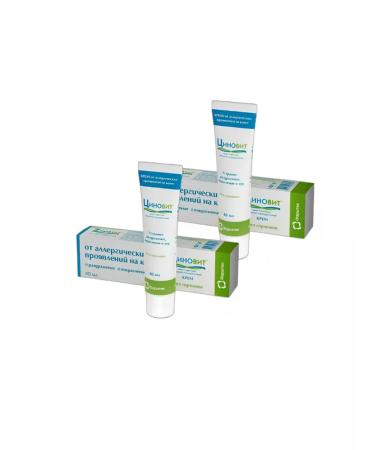 Zinnovite Qino vit cream 40 ml from allergic manifestations on the skin 2 pcs - Buy Online on GoSupps.com