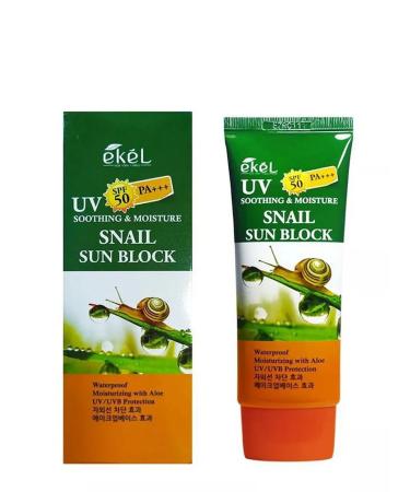 Sashimi Sunscreen with snail mucin from tanning SPF 50 - Buy Online on GoSupps.com
