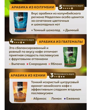Our Standard Set of soluble coffee jardin jardin 6 pcs 75g - Buy Online on GoSupps.com