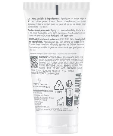 AVENE Detox cleansing mask for problem and oily skin - Buy Online on GoSupps.com