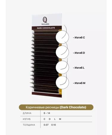 OkoLashes Brown eyelashes for building from 0.07 10 mm - Buy Online on GoSupps.com