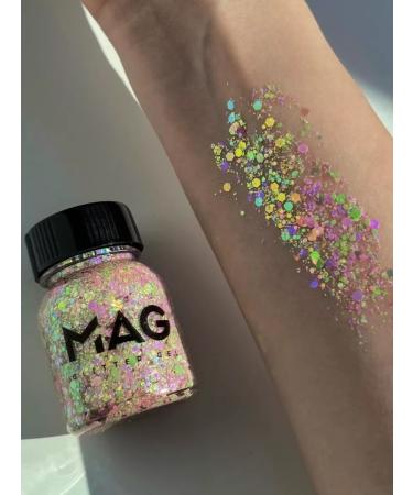 MAG Glitter-gel for the face and body 38 g Lotos - Buy Online on GoSupps.com