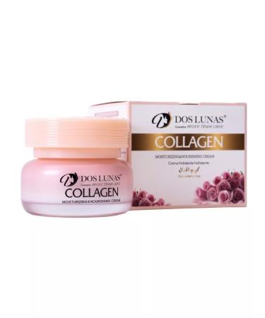 Dos Lunas Face cream with collagen aroma of rose 50 g moisturizing - Buy Online on GoSupps.com