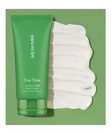 Papa Recipe Sanskrin TEA TREE CONTROL MILD SUN Cream SPF50+PA ++++ 50ML - Buy Online on GoSupps.com