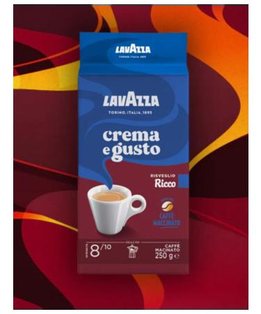 Lavazza Coffee ground Crema E Gusto Ricco 250g