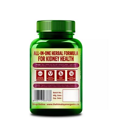 Himalayan Organics Plant Based Kidney Detox 60 Caps 500 mg - Buy Online on GoSupps.com