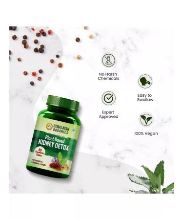 Himalayan Organics Plant Based Kidney Detox 60 Caps 500 mg - Buy Online on GoSupps.com