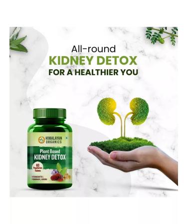 Himalayan Organics Plant Based Kidney Detox 60 Caps 500 mg - Buy Online on GoSupps.com