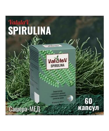 sashera honey Valulav spirirulina 60 capsules of 500 mg 1 piece