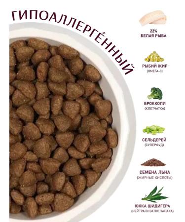 AWARD Hypo dry food for dogs with white fish 12 kg - Buy Online on GoSupps.com