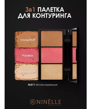 Ninelle Palette for face contouring sculptor La Figura & Malvina