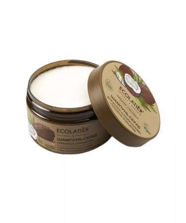Ecolatier Shampoo Scrub for Hair and Scalpan of Organic Coconut