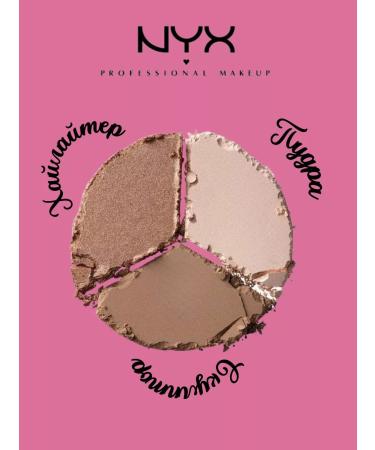 NYX Triple palette for contouring - Buy Online on GoSupps.com