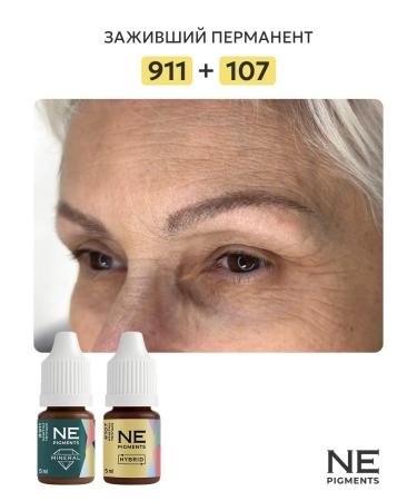 NE Pigments Mineral pigment for eyebrow tattoo 911 Castan warm 7 ml - Buy Online on GoSupps.com