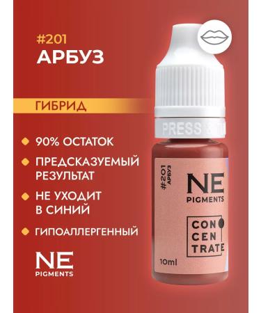 NE Pigments Elena Nechaeva Pigment for the Lip Permanent 201 watermelon 10 ml - Buy Online on GoSupps.com