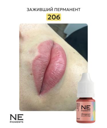 NE Pigments Permanent Makeup Pigment for Lips 206 Ash Rose 10ml - Buy Online on GoSupps.com
