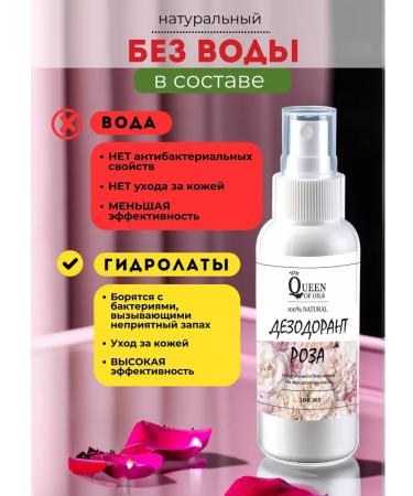 Queen of Oils Natural deodorant Rose - Buy Online on GoSupps.com