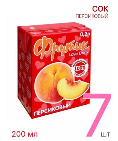 Frutik Children's peach juice 0.2 l 7 pcs