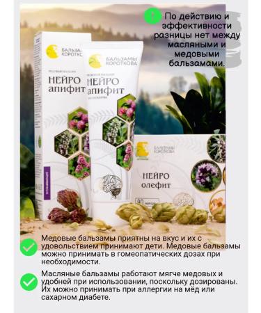 Korotkov's balms For sleep from stress VSD phytobals neuro-Apifite 2 pcs - Buy Online on GoSupps.com