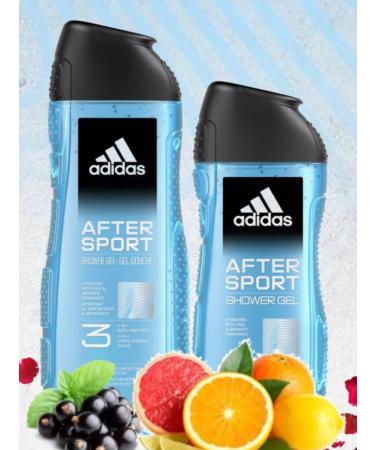Shower gel men's shampoo Adidas 3B1 After Sport 250 ml - Buy Online on GoSupps.com