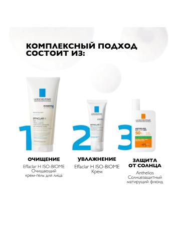 LA ROCHEPOSAY Effaclar H ISO-Biome Cream for problem skin 40 ml - Buy Online on GoSupps.com