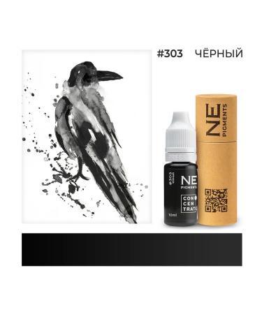 NE Pigments Pigment for tattooing and permanent eyelids #303 black 10ml - Buy Online on GoSupps.com