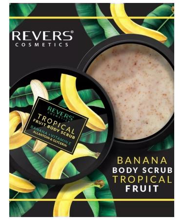 REVERS COSMETICS Body scrub of tropical fruits of banana+vitamin E