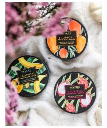 REVERS COSMETICS Body scrub of tropical fruits of banana+vitamin E - Buy Online on GoSupps.com