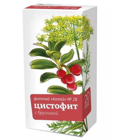 HERBS AND TEAS Phytochai Altai No. 28 Cystophyte with lingonberries 2 grams 20 pcs. F.